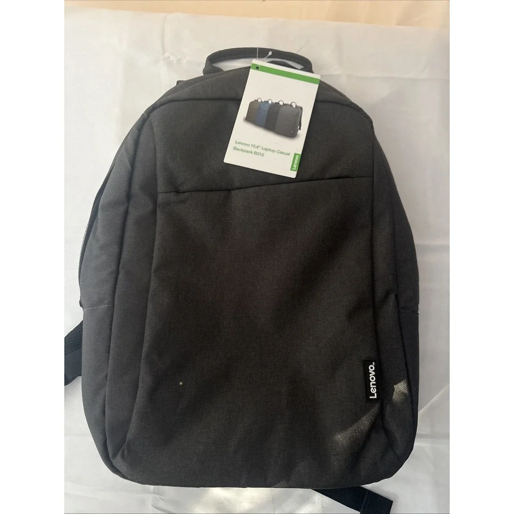 Lenovo 15.6 Laptop Casual Backpack B210 Grey Polyester Padded Bag